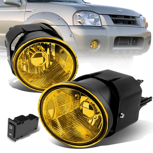 FAROS DE NIEBLA 00-04 NISSAN SENTRA / 00-01 MAXIMA / 01-04 FRONTIER / 02-04 XTERRA - WITH SWITCH - H3 BULB - AMBER