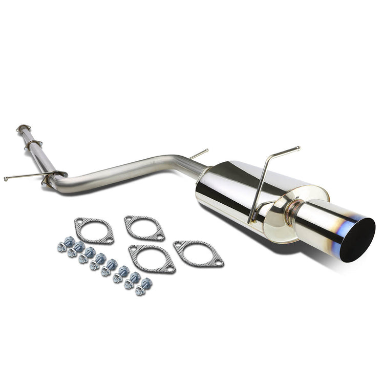 TUBERIA CATBACK CATBACK - 06-12 MITSUBISHI ECLIPSE 4CYL - SINGLE BURNT TIP - STAINLESS STEEL