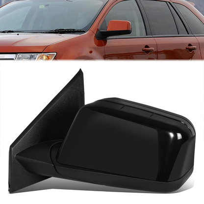 RETROVISOR MIRROR - OE STYLE - FORD EDGE 08 - WITH POWER GLOSS COVER - DRIVER SIDE - PAINT TO MATCH - BLACK