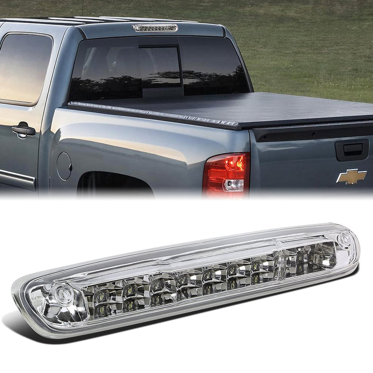 LUZ DE FRENO 07-13 CHEVY SILVERADO 1500, 1500HD, GMC SIERRA 1500, 1500HD / 07-14 SILVERADO 2500, 3500, HD MODELS, SIERRA 2500, 3500, HD MODELS / 09-10 HUMMER H3T - LED - CHROME