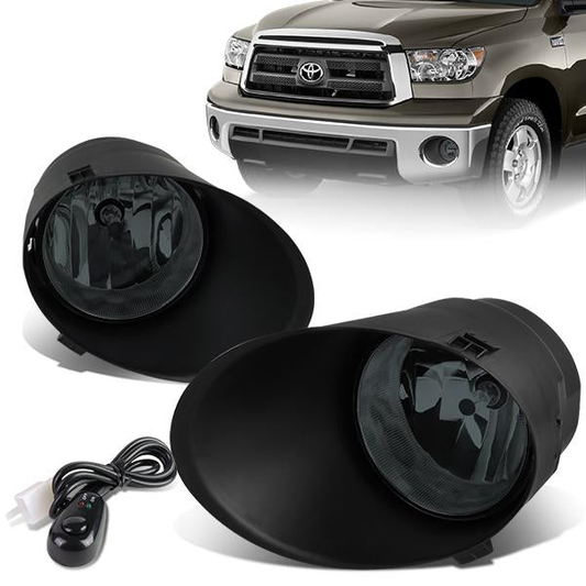 FAROS DE NIEBLA 07-13 TOYOTA TUNDRA / 07-11 SEQUOIA - WITH SWITCH - H10 BULB - SMOKE