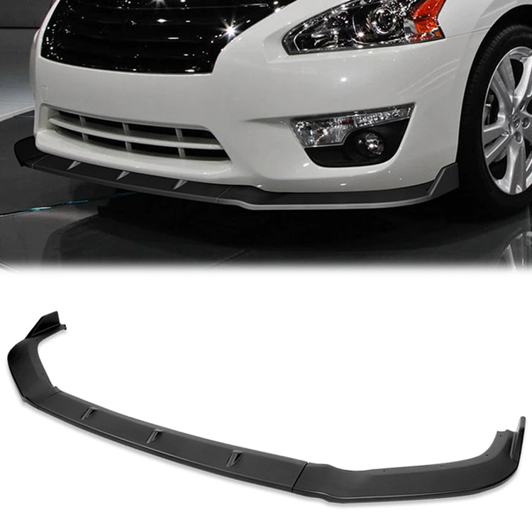 LIP FRONTAL 13-15 NISSAN ALTIMA SEDAN - REQUIRES DRILLING BUMPER FOR INSTALLATION - 3PC - MATTE BLACK