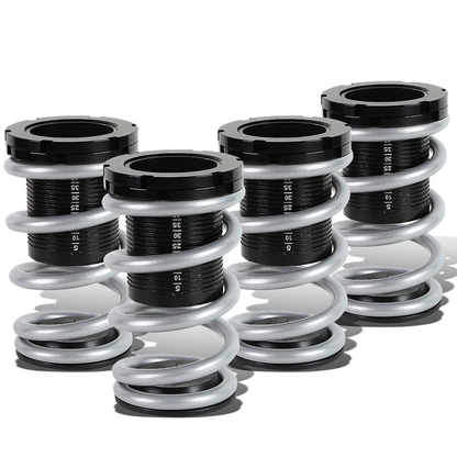 COILOVER 01-05 HONDA CIVIC - SCALE - BLACK SLEEVE / BLACK TOP / SILVER SPRING