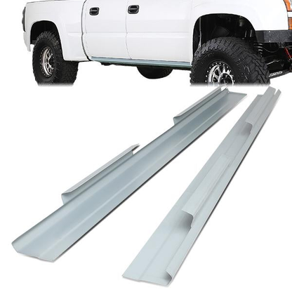 nan ROCKER PANEL REPLACEMENT - 2PCS - 01-06 CHEVY SILVERADO 1500, 2500HD, 3500HD / 01-06 GMC SIERRA 1500, 2500HD, 3500HD / 2007 CHEVY SILVERADO 1500, 2500HD, 3500HD CLASSIC, GMC SIERRA 1500, 2500HD, 3500HD CLASSIC - FITS CREW CAB MODELS ONLY
