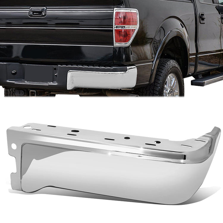 DEFENSA 09-14 FORD F-150, FITS FLEETSIDE MODELS ONLY WITHOUT PARKING SENSOR HOLES - CHROME - RIGHT