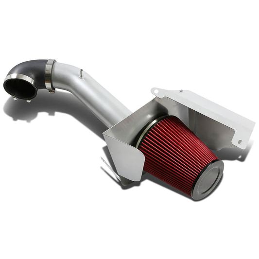 FILTRO DE AIRE ALTO FLUJO HEAT SHIELD - 07-08 YUKON/SEIRRA/TAHOE/SILVERADO/SUBURBAN/AVALANCHE/ESCALADE - ALUMINUM PIPING - SILVER