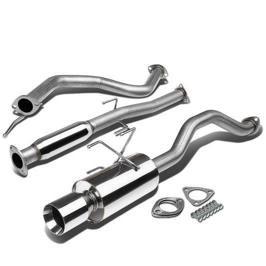 TUBERIA CATBACK CATBACK - 92-00 HONDA CIVIC 2/4-DOOR - SINGLE ROLLED TIP - STAINLESS STEEL