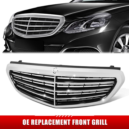 PARRILLA GRILLE - BZ W212 '13-'15/ GRILLE ASS'Y/ CHROME/BLACK/ W/O DISTANCE CONTROL/ W/O CAMERA, W/O AMG PKG