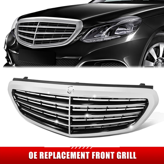 PARRILLA GRILLE - BZ W212 '13-'15/ GRILLE ASS'Y/ CHROME/BLACK/ W/O DISTANCE CONTROL/ W/O CAMERA, W/O AMG PKG