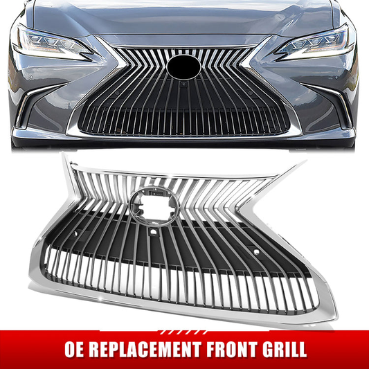 PARRILLA GRILLE - LX ES350/ES300H/ES250 19-21/ GRILLE ASSY 19-20/ CHROME/BRIGHT GRAY/ W/FRONT VIEW CAMARA/ W/PARKDISTANCE SENSORS