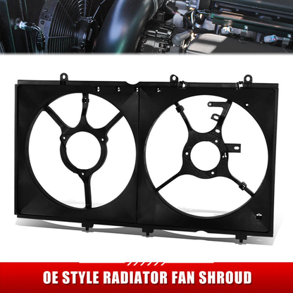 ABANICOS OE STYLE -MITSUBISHI LANCER 2002-2007 - W/ DUAL FAN ASSEMBLY - W/O TURBO