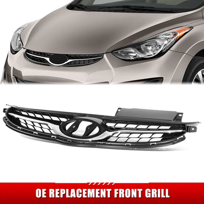 PARRILLA GRILLE - HY ELNTR 11-13/14-16/ GRILLE ASS'Y 11-13/ MAT-GRAY W/CHROME MOULDING/ (4D)(GL|GLS|L)/ (KOREA BUILT)//PARTS.NO,HY1200166//OEM NO,863503X000