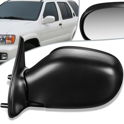 RETROVISOR MIRROR - OEM - 01-04 NISSAN PATHFINDER - POWERED - HEATED - TEXTURED - BLACK - LEFT