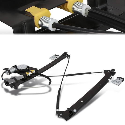 REGULADOR DE VENTANA WINDOW MOTORS & REGULATORS - METALLIC - 00-07 CADILLAC ESCALADE CHEVY SILVERADO SUBURBAN AVALANCHE GMC SIERRA YUKON - METALLIC - BARE STEEL/PLASTIC
