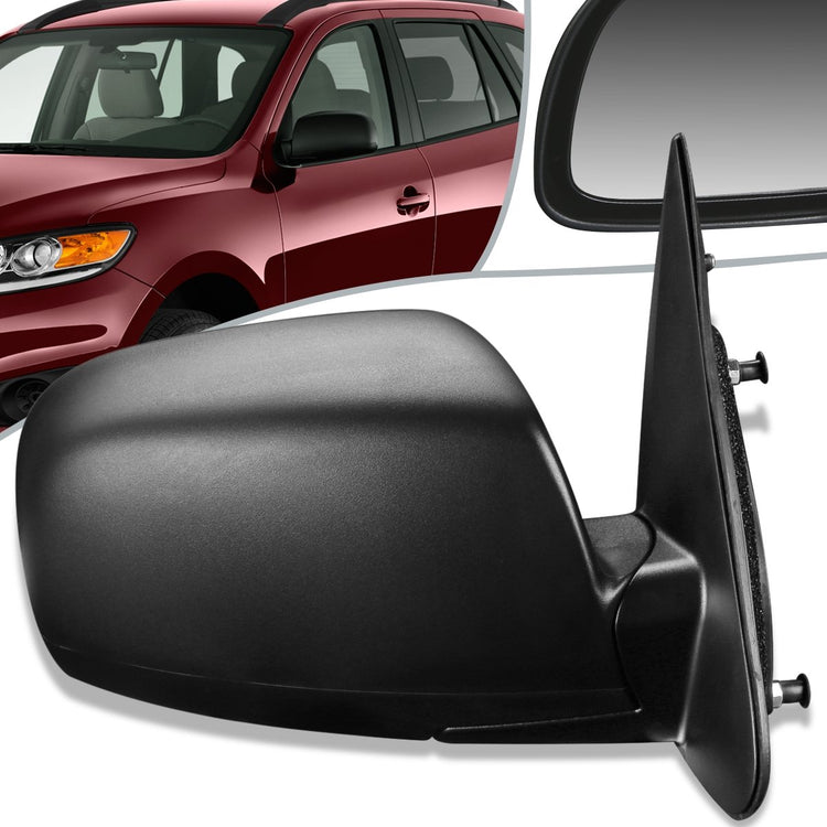 RETROVISOR MIRROR - OEM - 07-12 HYUNDAI SANTA FE - POWERED - HEATED - TEXTURED - BLACK - RIGHT