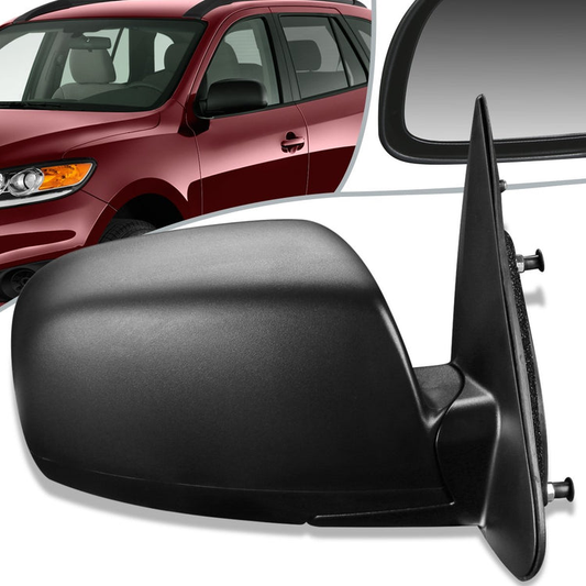 RETROVISOR MIRROR - OEM - 07-12 HYUNDAI SANTA FE - POWERED - HEATED - TEXTURED - BLACK - RIGHT