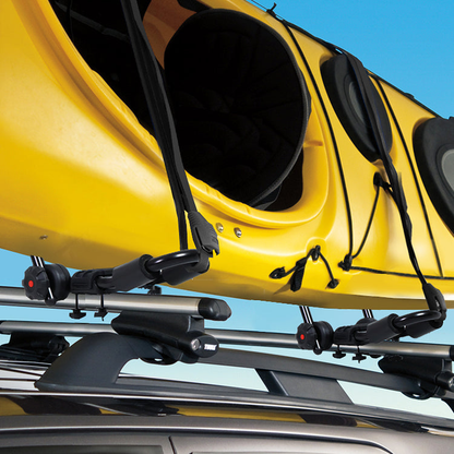 PORTAEQUIPAJE CARGO CARRIER - CROSS BAR ROOF RAIL - ADJUSTABLE FOLD-UP - POWDERED COATED - UNIVERSAL
