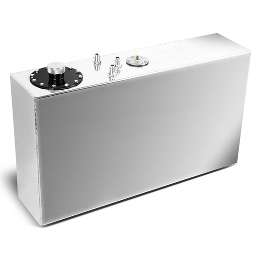 TANQUE DE GASOLINA FUEL CELL - GAS TANK WITH LEVEL SENDER - 17 GALLON - TOP-FEED - ALUMINUM - POLISHED