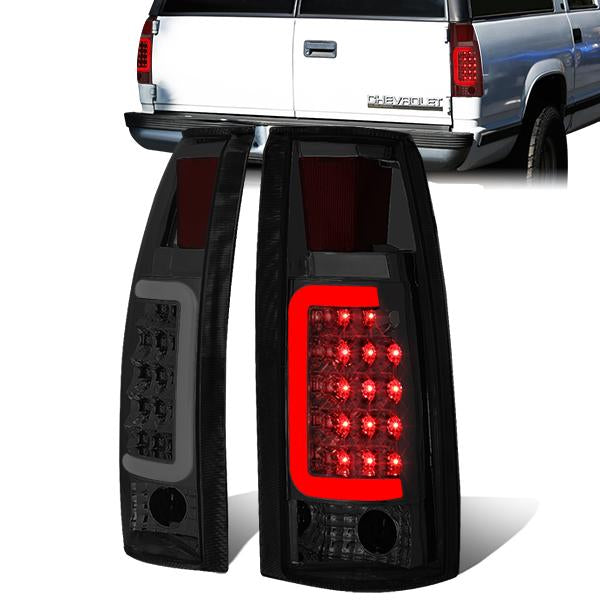 FAROS TRASEROS 88-99 CHEVY C1500 , K1500 / 88-00 CHEVY C2500 , K2500 , K3500 / 88-01 CHEVY C3500 / 92-99 CHEVY SUBURBAN C1500 , 2500 , K1500 , K2500 / 92-94 CHEVY BLAZER / 95-99 CHEVY TAHOE , 99-00 CADILLAC ESCALADE / 200 CHEVY TAHOE - 3D - U-HALO LED -