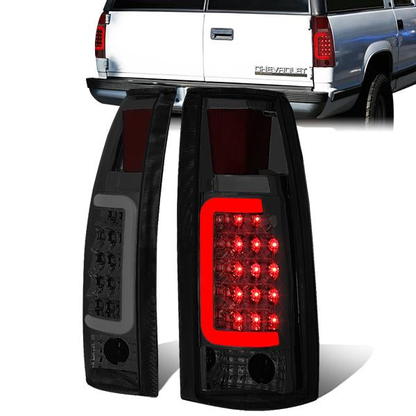 FAROS TRASEROS 88-99 CHEVY C1500 , K1500 / 88-00 CHEVY C2500 , K2500 , K3500 / 88-01 CHEVY C3500 / 92-99 CHEVY SUBURBAN C1500 , 2500 , K1500 , K2500 / 92-94 CHEVY BLAZER / 95-99 CHEVY TAHOE , 99-00 CADILLAC ESCALADE / 200 CHEVY TAHOE - 3D - U-HALO LED -