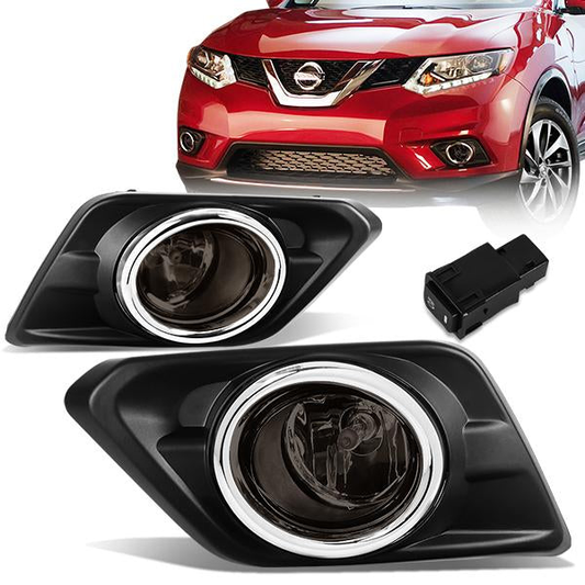 FAROS DE NIEBLA 14-16 NISSAN ROGUE - WITH SWITCH, BEZEL - H11 BULB - SMOKE