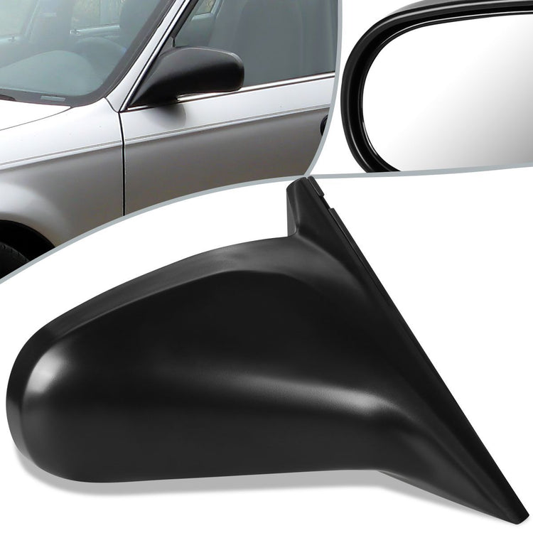 RETROVISOR MIRROR - OEM - 96-00 HONDA CIVIC 4-DOOR - POWERED - PAINTABLE - BLACK - RIGHT