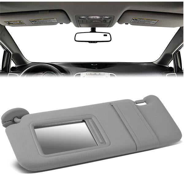 nan SUN VISOR - 09-16 TOYOTA VENZA - FITS ILLUMINATED MODELS - DRIVER SIDE - GRAY