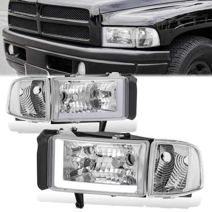 FAROS CLEAR LENS.CLEAR REFLECTOR.CHROME HOUSING - 4PCS - LED BAF