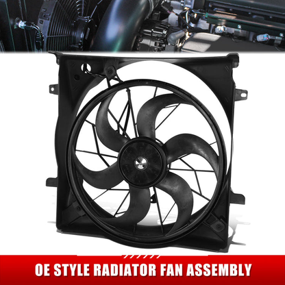 ABANICOS OE STYLE -JEEP LIBERTY 2002-2007 / 3.7L - W/ HEAVY DUTY COOLING