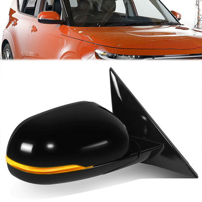 RETROVISOR MIRROR - OE STYLE - KIA SOUL 2020-2022 - WITH POWER WITH HEATED GLASS WITH TURN SINGAL WITH BLIND SPOT - PASSENGER RIGHT SIDE - BLACK