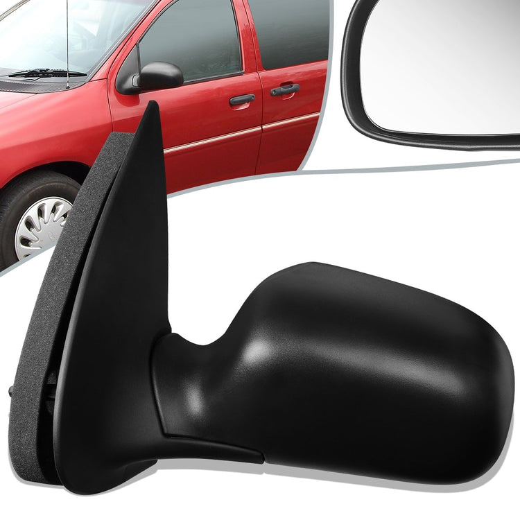 RETROVISOR MIRROR - OEM - 95-98 FORD WINDSTAR - MANUAL - TEXTURED - BLACK - LEFT