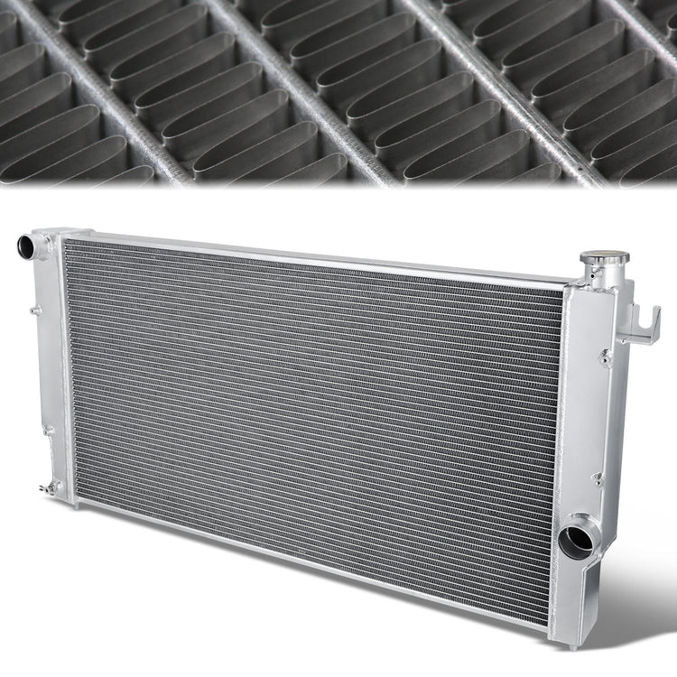 RADIADOR DE ALUMINIO RADIATOR - 94-02 DODGE RAM 2500 3500 5.9L TURBO DIESEL - 4 ROW - ALUMINUM - METALLIC