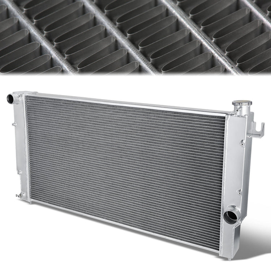 RADIADOR DE ALUMINIO RADIATOR - 94-02 DODGE RAM 2500 3500 5.9L TURBO DIESEL - 4 ROW - ALUMINUM - METALLIC