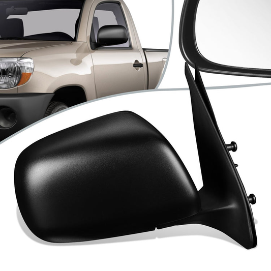 RETROVISOR MIRROR - OEM - 05-11 TOYOTA TACOMA - MANUAL - TEXTURED - BLACK - RIGHT