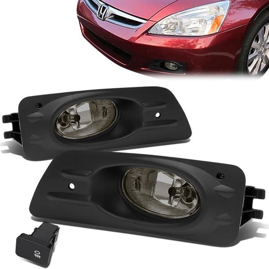 FAROS DE NIEBLA 06-07 HONDA ACCORD 4-DR - W/ SWITCH - H11 BULB - SMOKE
