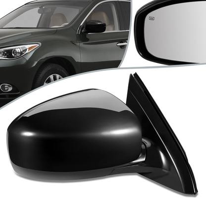 RETROVISOR MIRROR - OEM - 13-15 INFINITI JX35, QX60 - POWERED - HEATED - W/ MEMORY - POWER FOLDING - BLACK MATERIAL - RIGHT