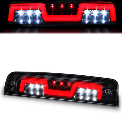 LUZ DE FRENO 3RD BRAKE LIGHT - 09-10 DODGE RAM 1500 / 2010 RAM 2500, 3500 / 11-18 RAM 1500, 2500, 3500 / 19-22 RAM 1500 CLASSIC - SEQUENTIAL LED - CLEAR