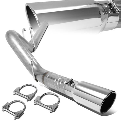 TUBERIA CATBACK CATBACK - 08-10 FORD F-250,F-350,F-450 SUPER DUTY 6.4L TURBO DIESEL - SINGLE TIP - STAINLESS STEEL