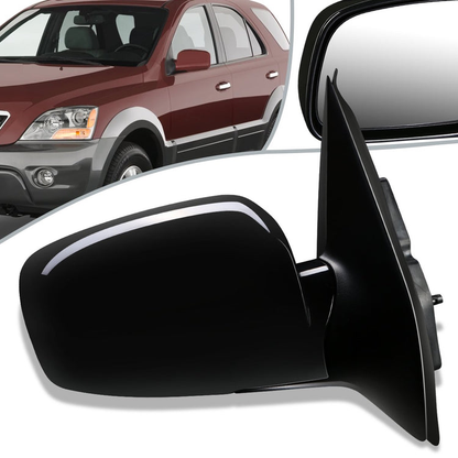 RETROVISOR MIRROR - OEM - 03-09 KIA SORENTO EX - POWERED - HEATED - TEXTURED - BLACK - RIGHT