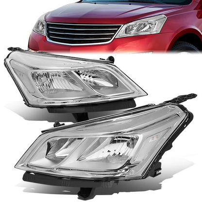 FAROS 13-17 CHEVY TRAVERSE - CHROME HOUSING / CLEAR CORNER - H11 LOW BEAM / H7 HIGH BEAM