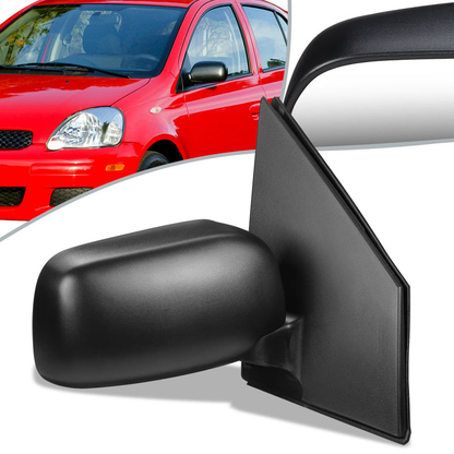 RETROVISOR MIRROR - OEM - 00-02 TOYOTA ECHO 2/4-DR - MANUAL - TEXTURED - BLACK - RIGHT