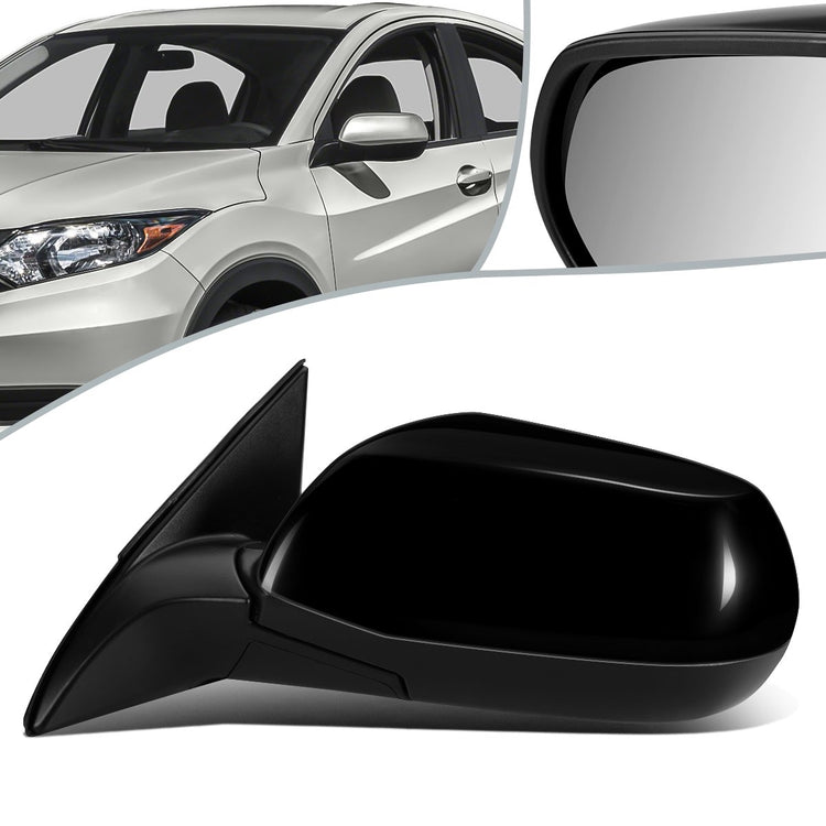 RETROVISOR MIRROR - OEM - 15-18 HONDA HR-V - POWERED - FOLDING - BLACK MATERIAL - LEFT