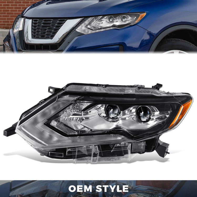 FAROS OE STYLE - 17-19 NISSAN ROGUE - FULL LED HYBRID HEADLIGHT - LEFT SIDE