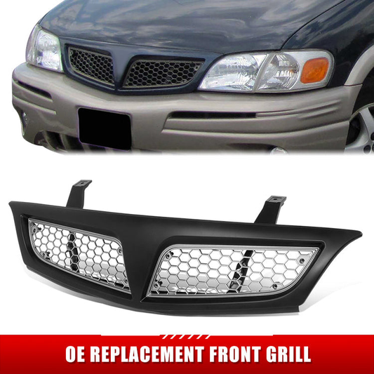 PARRILLA GRILLE - PT MONTNA/TRANSPRT '99-'05/ GRILLE ASS'Y 01-05/ BLACK/SILVER/ (W/REINF)