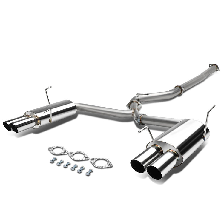TUBERIA CATBACK CATBACK - 15-17 SUBARU WRX & STI SEDAN - QUAD TIP DUAL MUFFLER - STAINLESS STEEL