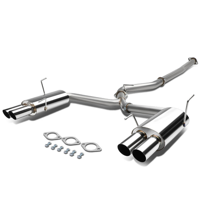 TUBERIA CATBACK CATBACK - 15-17 SUBARU WRX & STI SEDAN - QUAD TIP DUAL MUFFLER - STAINLESS STEEL