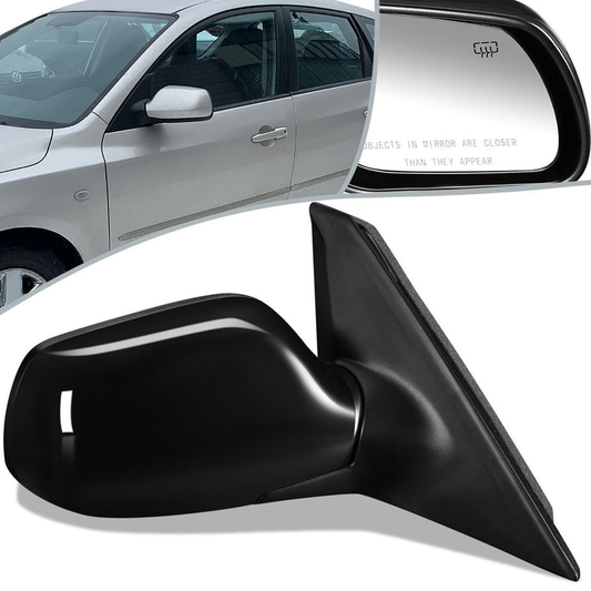 RETROVISOR MIRROR - OEM - 04-09 MAZDA 3 - POWERED - HEATED - TEXTURED - BLACK - RIGHT