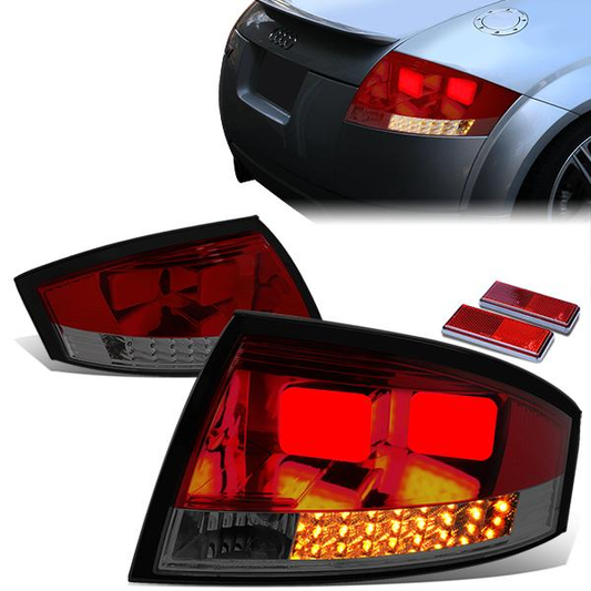 FAROS TRASEROS 99-06 AUDI TT , TT QUATTRO - 3D - LED - RED / SMOKE