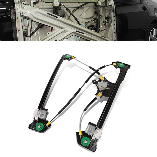 REGULADOR DE VENTANA WINDOW MOTORS & REGULATORS - METALLIC - 04-08 FORD F-150/04-08 FORD LOBO/06-08 LINCOLN MARK LT - FITS STANDARD / CREW CAB MODELS ONLY - METALLIC - BARE STEEL/PLASTIC