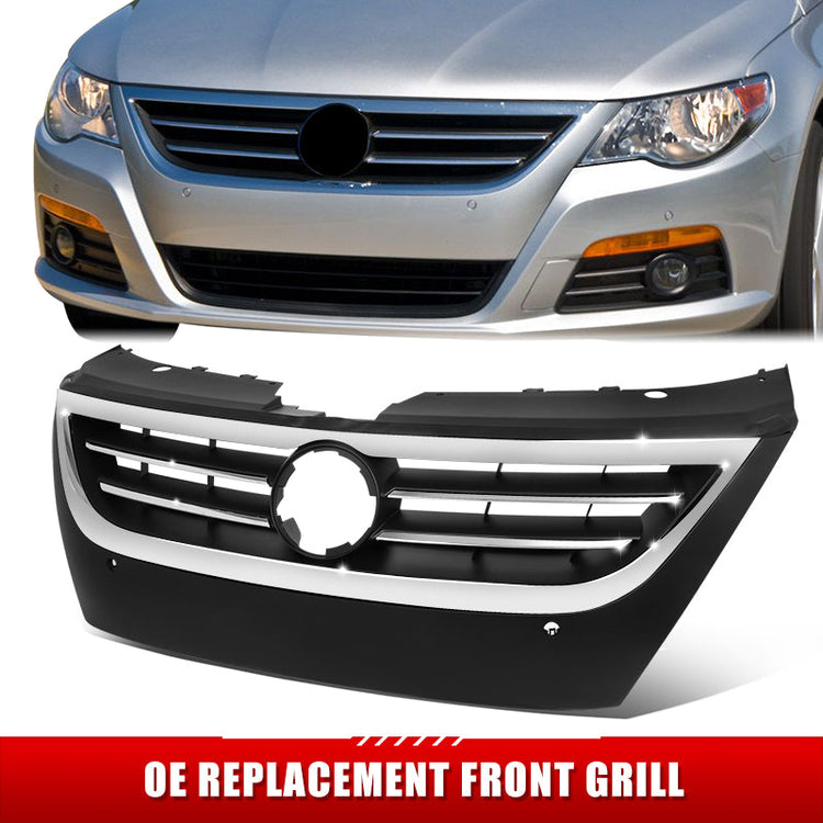 PARRILLA GRILLE - VG PASAT CC '09-'13/'14-'17/ GRILLE ASS'Y 09-13/ PRIMED BLACK/ W/CHROME MOULDING/ (W/SENSOR H.)